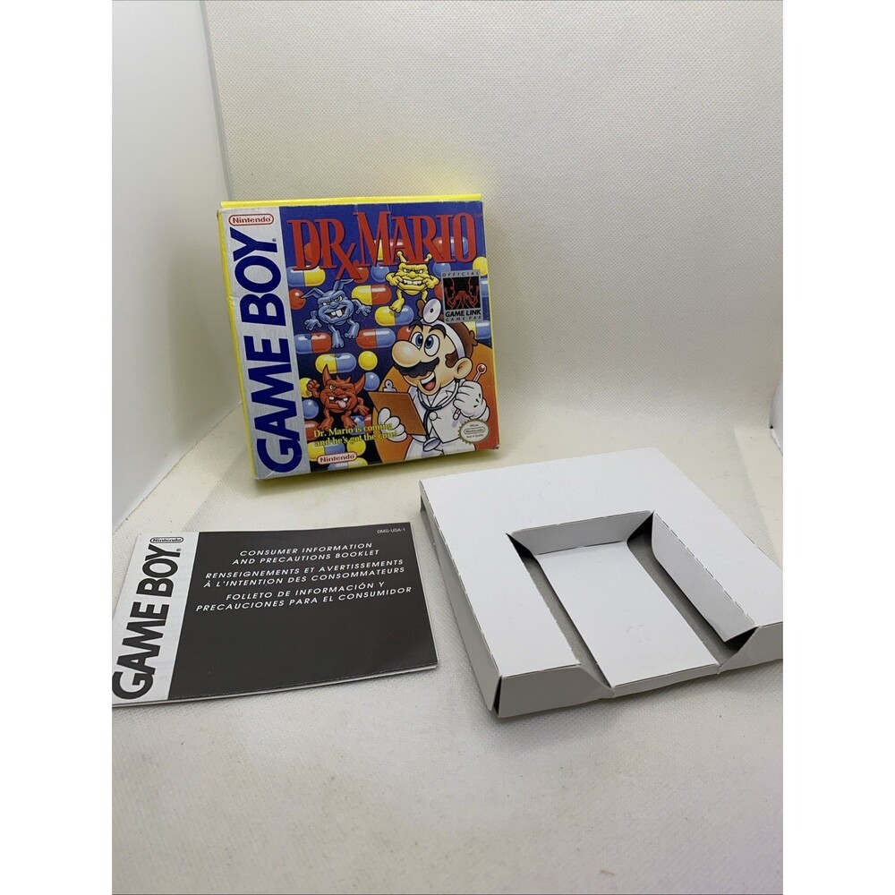 No Game: Nintendo Game Boy 1990 Dr Mario Authentic : Case Only - Picture 5 of 5